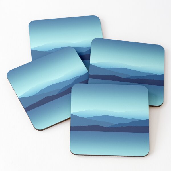 Item preview, Aesthetic Mountains With Blue Ombre Sky Scenery designed and sold by Aksel Alu.