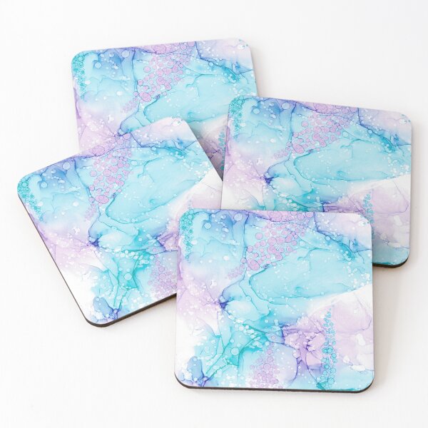 Item preview, Mermaid Wishes: Original Abstract Alcohol Ink Painting designed and sold by herzart.