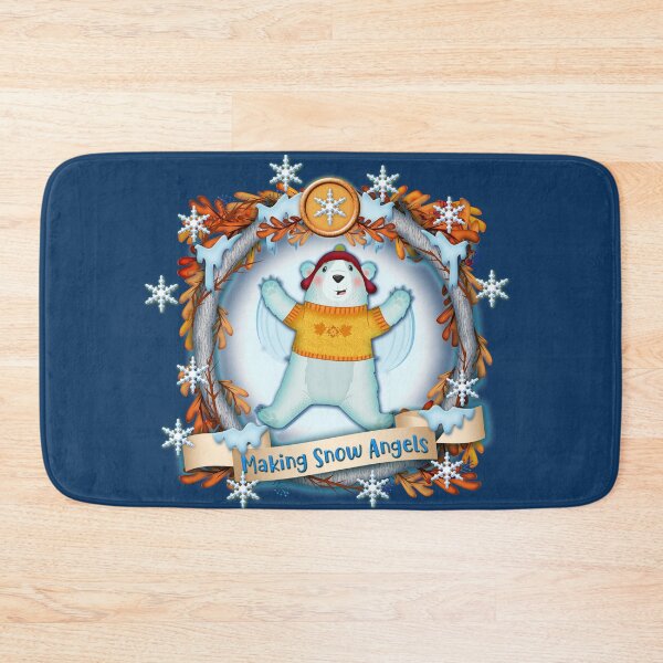 Item preview, Making snow angels designed and sold by Wonderful world of whimsical Art of yesteryear and today .
