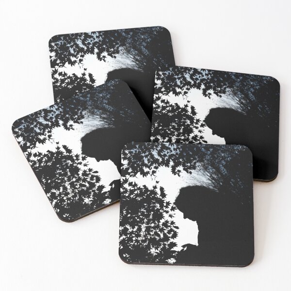 Item preview, Silhouette of Lady and Leaves designed and sold by thelemmingface.