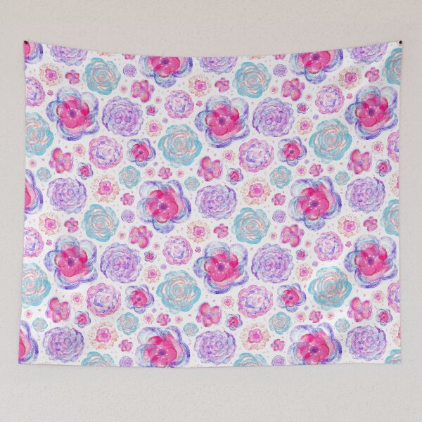 Item preview, Watercolor Flowers Colorful Pattern designed and sold by awiec.