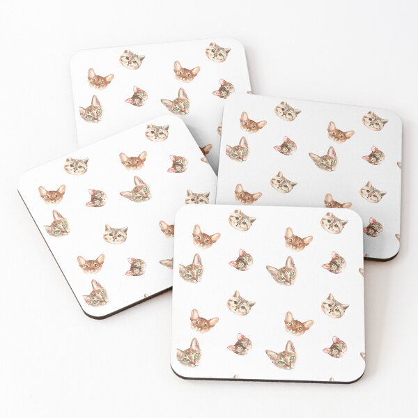 Item preview, Cat Faces, watercolor designed and sold by DZung123.
