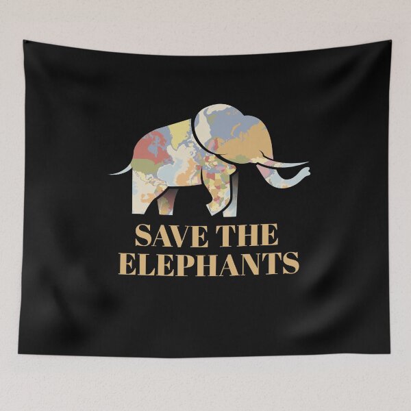 Item preview, Save The Elephants Animal Welfarist Thick Skinned designed and sold by MooonTees.
