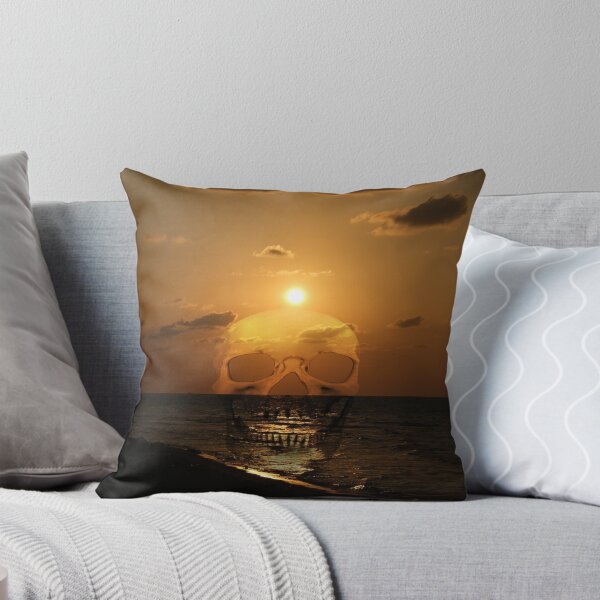 Item preview, Skull sunrise on sunset background. designed and sold by farmer248.