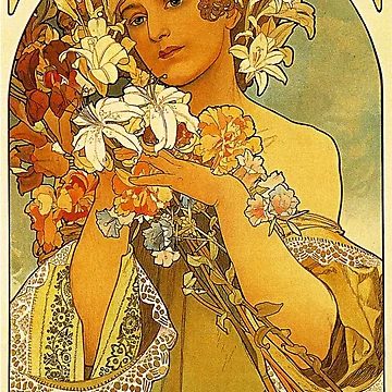 Artwork thumbnail, Flower - Mucha by RBEnt