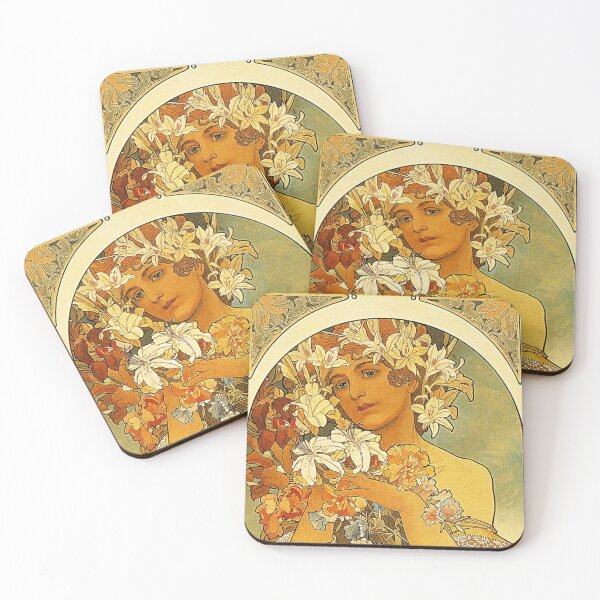 Item preview, Flower - Mucha designed and sold by RBEnt.