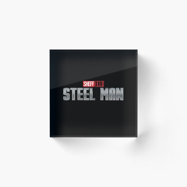 SHEFFIELD STEEL MAN (Sheffield Superheroes) Acrylic Block