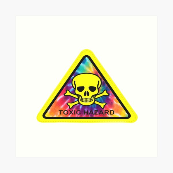 Aperçu de l'œuvre Tie Dye Toxic Hazard créée et vendue par tomfewings.