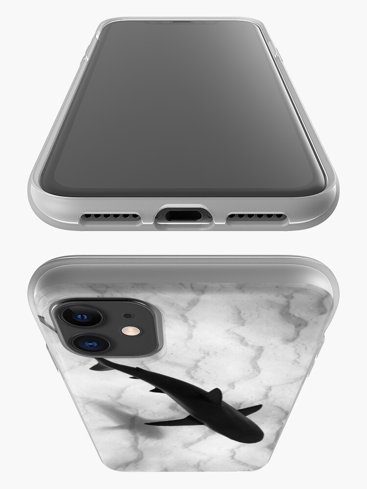 Alternate view of Shark in silhouette iPhone Case & Cover