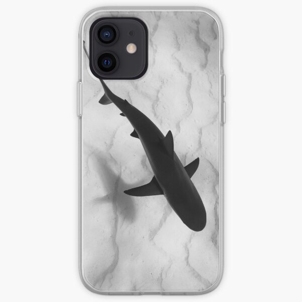 Shark in silhouette iPhone Soft Case