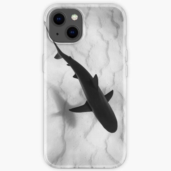 Shark in silhouette iPhone Soft Case