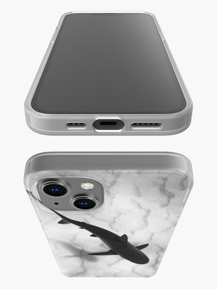 Alternate view of Shark in silhouette iPhone Case