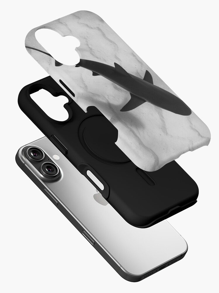 Thumbnail 2 of 4, iPhone Case, Shark in silhouette designed and sold by AlisonPerkins.