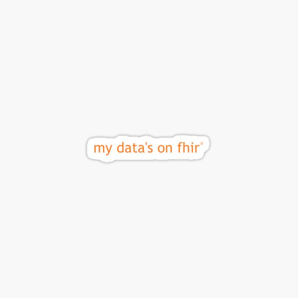 my datas on fhir microsoft fhir hi7 Sticker