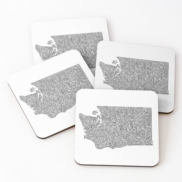 Item preview, Washington Map  designed and sold by Naoswestvillage.