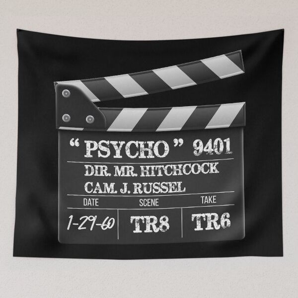 Item preview, Alfred Hitchcock "Pyscho" clapperboard designed and sold by paulo silveira.