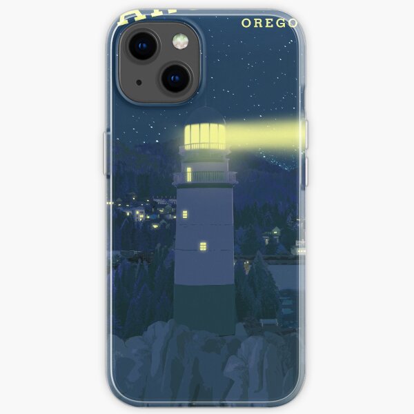 Life is Strange - Arcadia Bay Travel Poster (Night) iPhone Soft Case