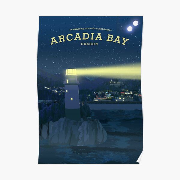 Life is Strange - Arcadia Bay Travel Poster (Night) Poster