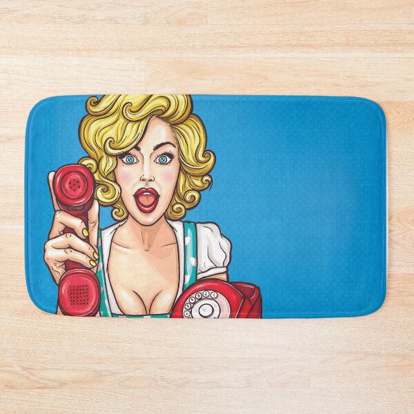 Item preview, Woman on phone - Pop Art designed and sold by Taz-Clothing.