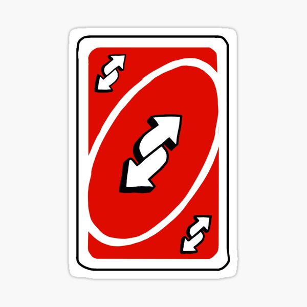 Reverse UNO Card Sticker for Sale by abbybobabby64