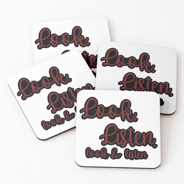 Item preview, Look. Listen. designed and sold by Twisted Willow Creates .