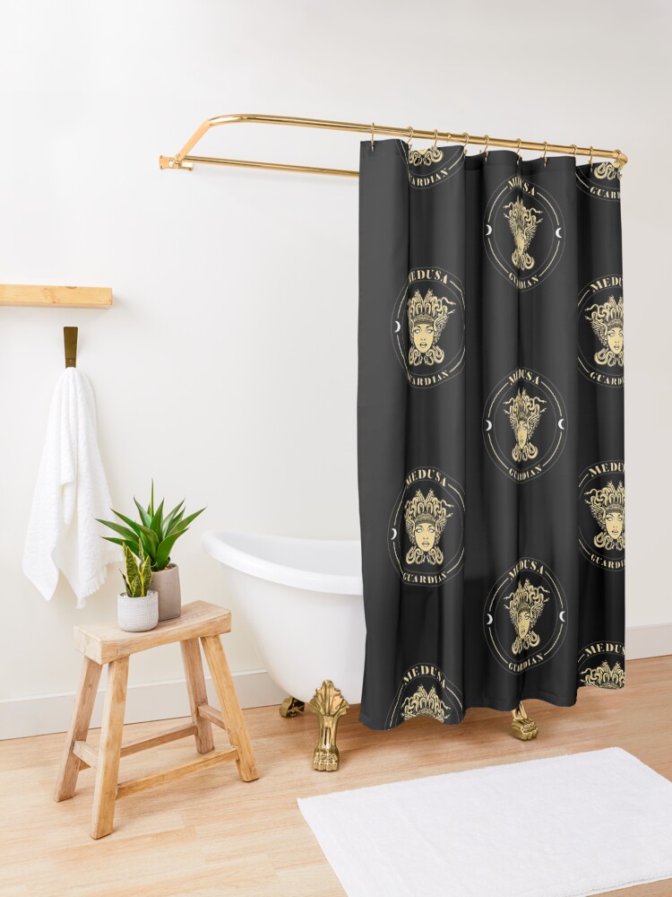 "Medusa Head Greek Mythology Ancient Wiccan Goddess " Shower Curtain