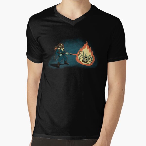 KILL IT WITH FIRE V-Neck T-Shirt