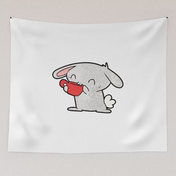 Item preview, Coffee Bunny Pet Funny Happy Sarcastic Spiritual Animal Birthday Gift designed and sold by EpsilonEridani.