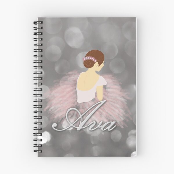 Item preview, Brunette Ballerina Girl Personalized Name Ava designed and sold by umeimages.