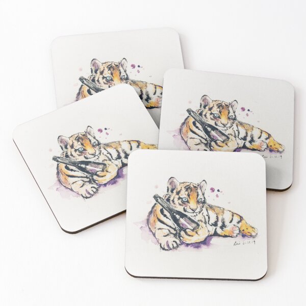 Item preview, Drunk Tiger Alcoholic Zoo designed and sold by agyc-lui.