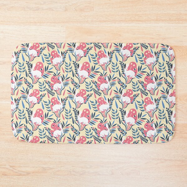 Item preview, Floral , botanical, cute white rabbits vector seamless pattern designed and sold by artsofy.
