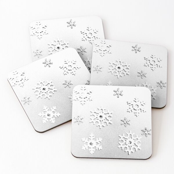 Item preview, Shimmering Silver Snowflakes designed and sold by Sue Goldberg.