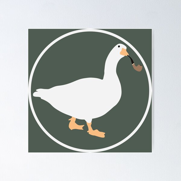 Item preview, Untitled Goose With Pipe Circle Pattern | Chest Pocket | Shower Curtain designed and sold by countercolour.