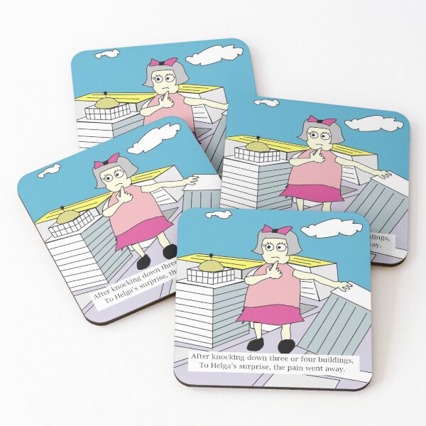 Item preview, Helga topples buildings as a pain reliever. designed and sold by danraph.