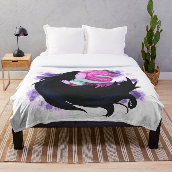 Bubbline hug from episode - come along with me (adventure time fan art) Throw Blanket