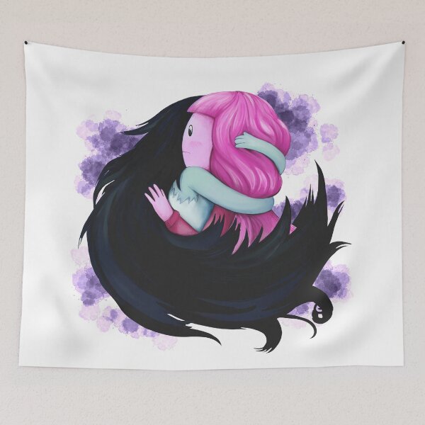Item preview, Bubbline hug from episode - come along with me (adventure time fan art) designed and sold by Lavinia Knight.