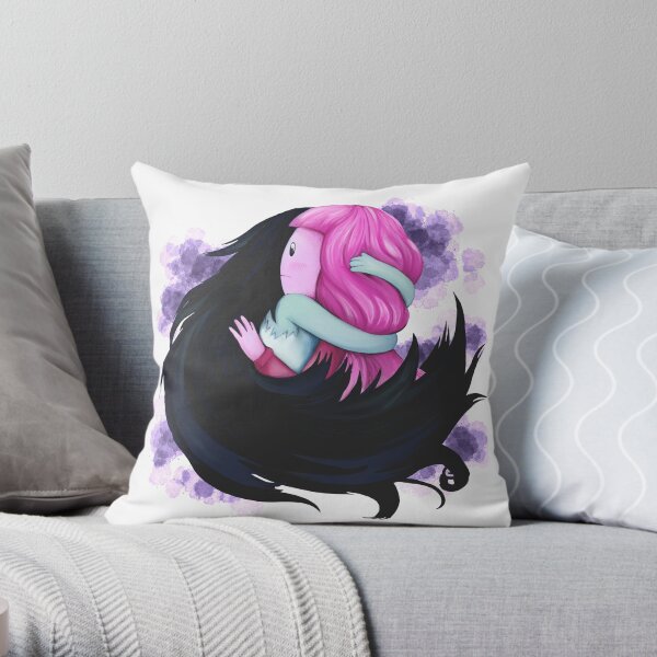 Bubbline hug from episode - come along with me (adventure time fan art) Throw Pillow