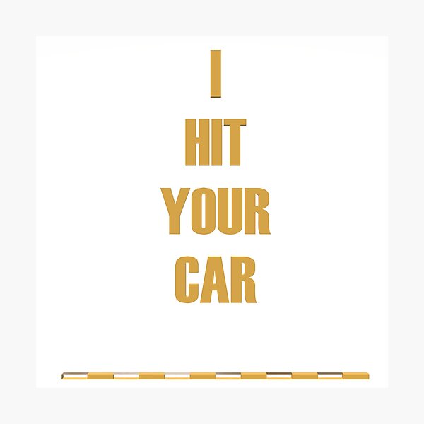 Item preview, I crashed your car designed and sold by yayor.