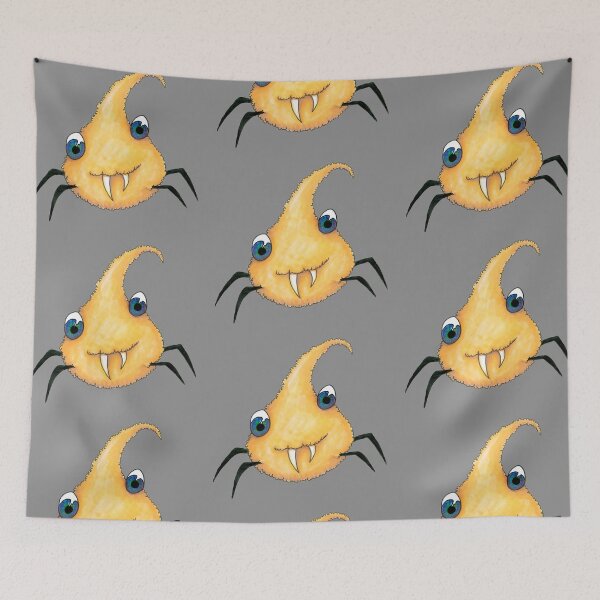 Item preview, Orange droplet monster designed and sold by LeighsDesigns.