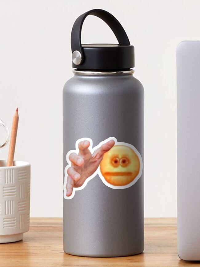 Hands Grabbing Meme Screen Reaching Cursed Emoji Sticker By Awbult Redbubble