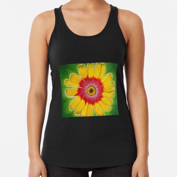 Psychedelic Zinnia #1 Racerback Tank Top