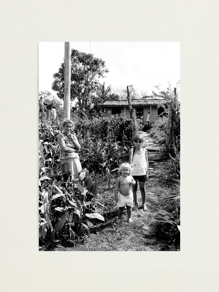 Alternate view of On a bike in Cuba - Family at the Roadside Photographic Print