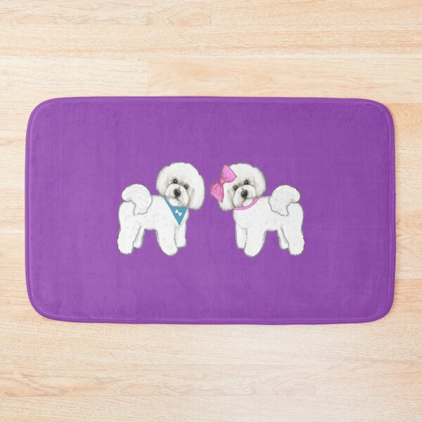 Item preview, Bichon Pair on purple designed and sold by MagentaRose.