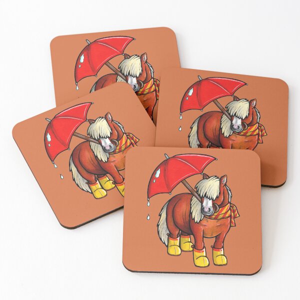 Item preview, Rainy day Shetland pony designed and sold by animalartbyjess.