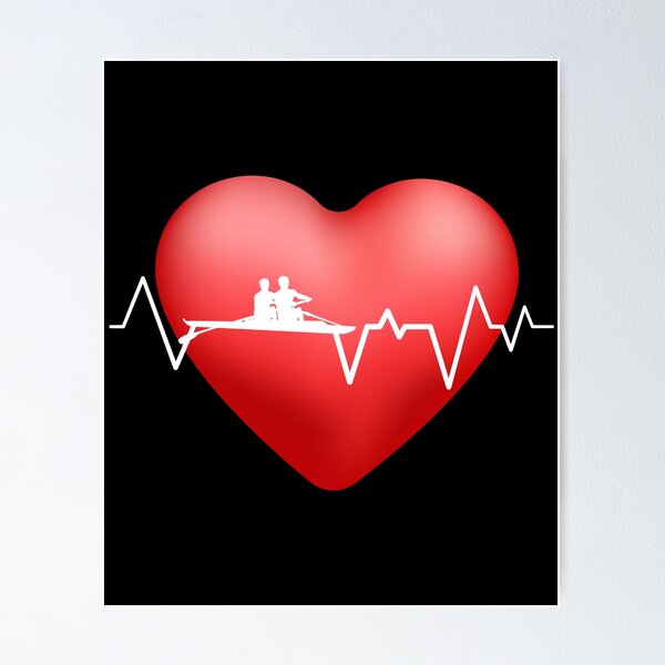 Item preview, Live Love Rowing HeartBeat Rowing Crew Gift Design product designed and sold by Lisbob.