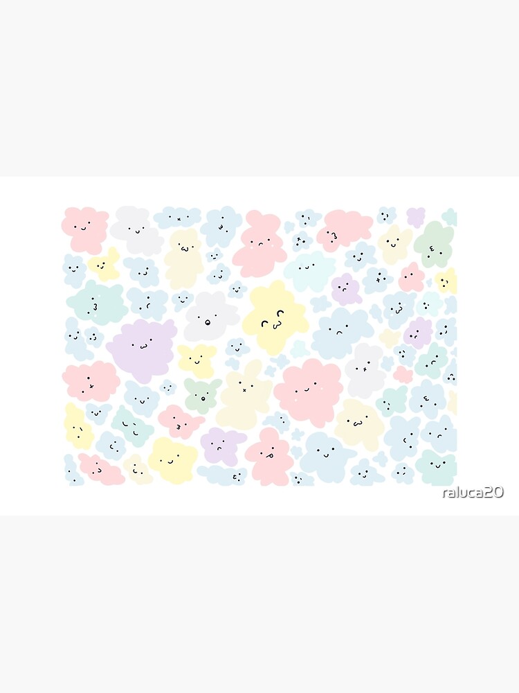 Thumbnail 4 of 4, Zipper Pouch, Cute Clouds designed and sold by raluca20.