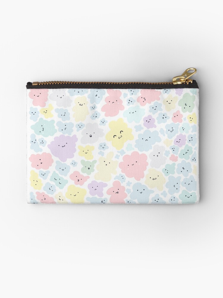 Thumbnail 1 of 4, Zipper Pouch, Cute Clouds designed and sold by raluca20.