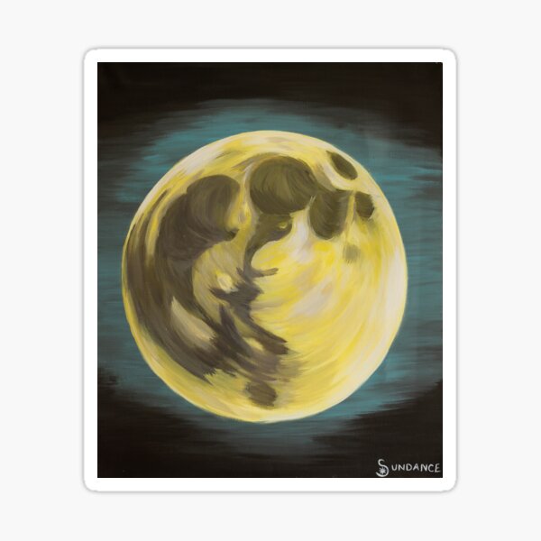 Moonlight, Midnight, Moonlight Sticker