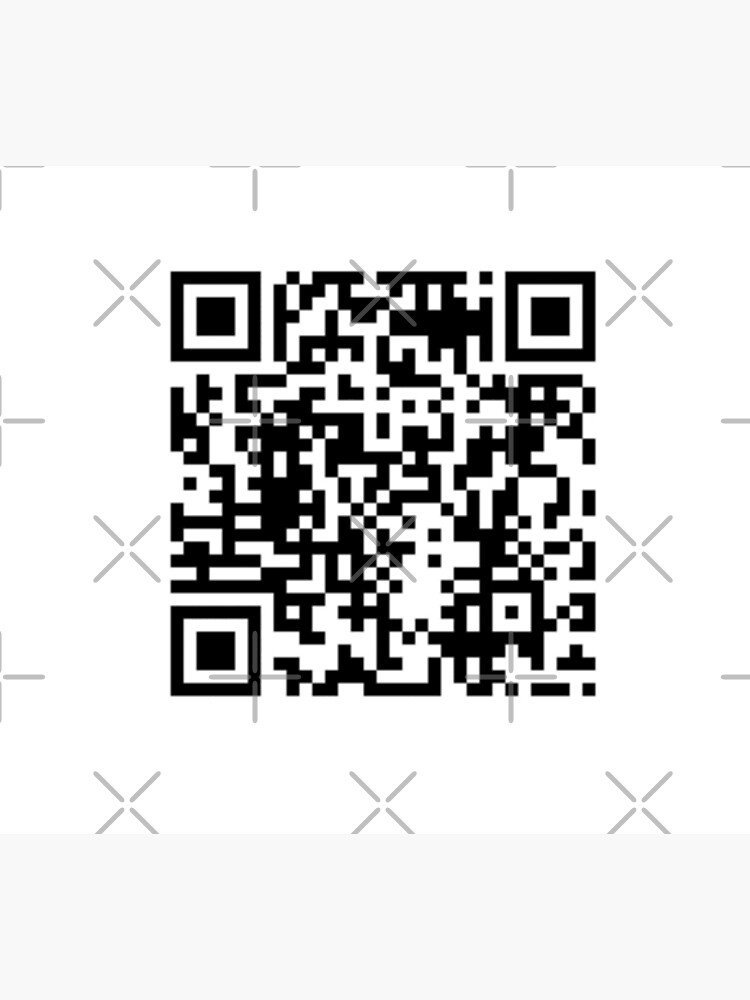 never-gonna-give-you-up-qr-code-poster-by-kayc928-redbubble