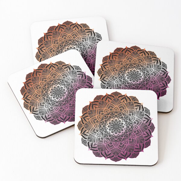 Item preview, Lesbian Pride Striped Mandala designed and sold by JustGottaDraw.